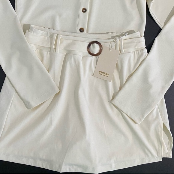 Recess Pickleball Florence Tennis Skort New Golf Stretch Knit Pull On Retro - Picture 9 of 11